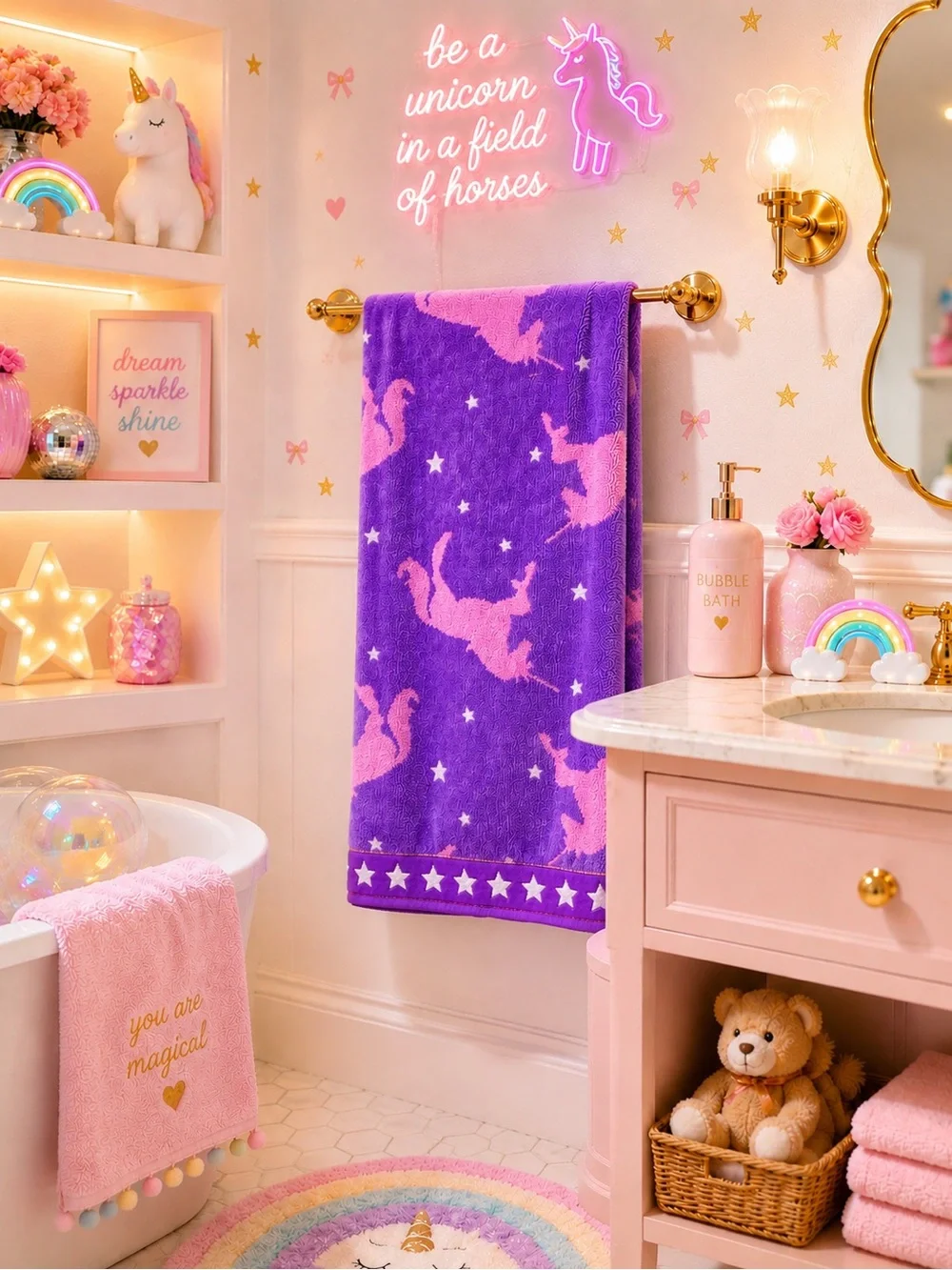 UNICORN BATH TOWEL